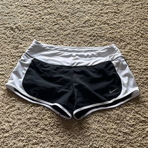 Nike black/white athletic shorts